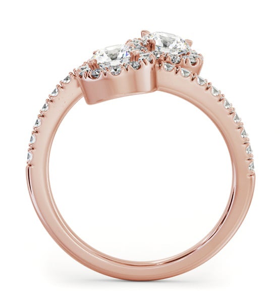 Toi et Moi Round Diamond Halo Ring Set in 18K Rose Gold tw20_rg_thumb1 