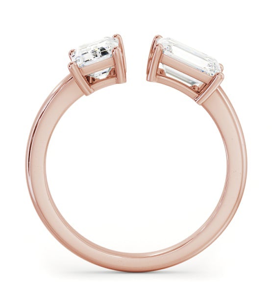 Toi et Moi Emerald Diamond Ring Set in 18K Rose Gold tw2_rg_thumb1 