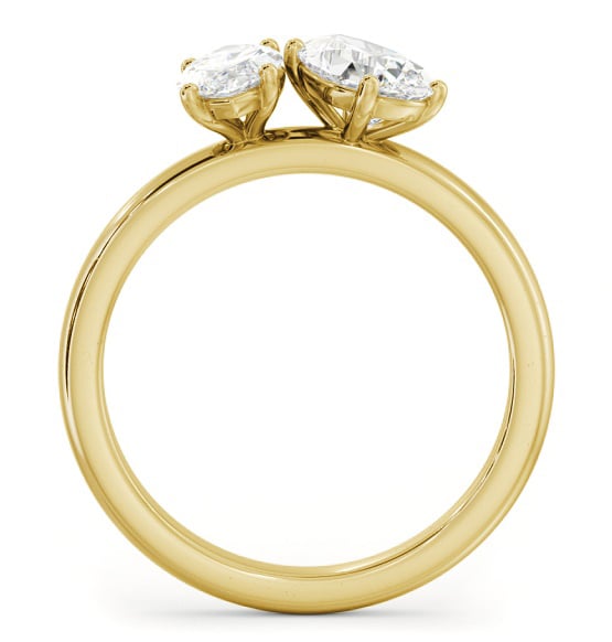 Toi et Moi Pear and Marquise Diamond Ring Set in 9K Yellow Gold tw4_yg_thumb1 