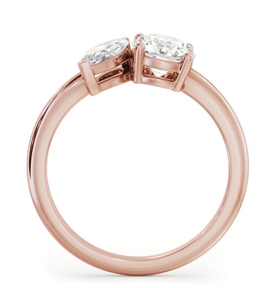 Toi et Moi Marquise and Round Diamond Ring Set in 18K Rose Gold tw7_rg_thumb1 