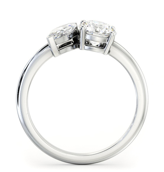 Toi et Moi Marquise and Round Diamond Ring Set in 18K White Gold tw7_wg_thumb1 