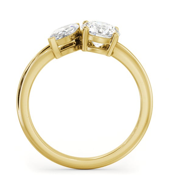 Toi et Moi Marquise and Round Diamond Ring Set in 9K Yellow Gold tw7_yg_thumb1 