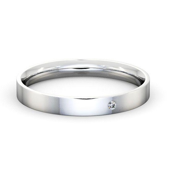 Women's 14K White Gold 2.5MM Traditional Wedding Band - JCPenney