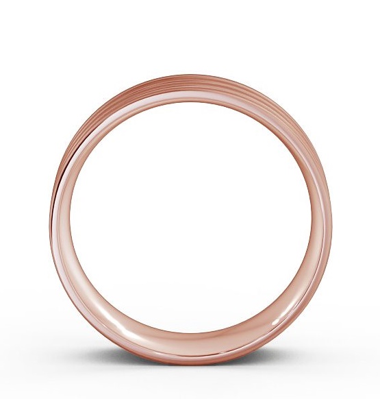 Mens Flat Court Treble Groove with Matt Finish Ring 18K Rose Gold WBM11B_RG_THUMB1 