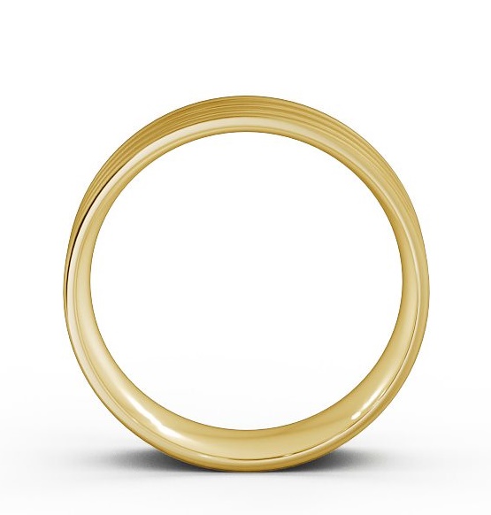 Mens Flat Court Treble Groove with Matt Finish Ring 18K Yellow Gold WBM11B_YG_THUMB1 