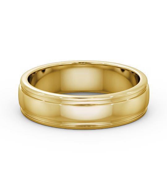 Mens Grooved Wedding Ring 18K Yellow Gold WBM26_YG_thumb1.jpg