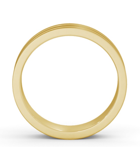 Mens Flat Profile Double Groove with Matt Finish Ring 18K Yellow Gold WBM50B_YG_THUMB1 